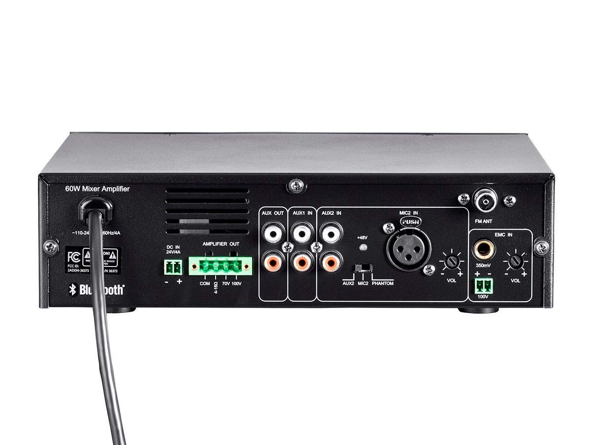 Amazon.com: Monoprice Commercial Audio 60W 3CH 100/70V Mixer Amp